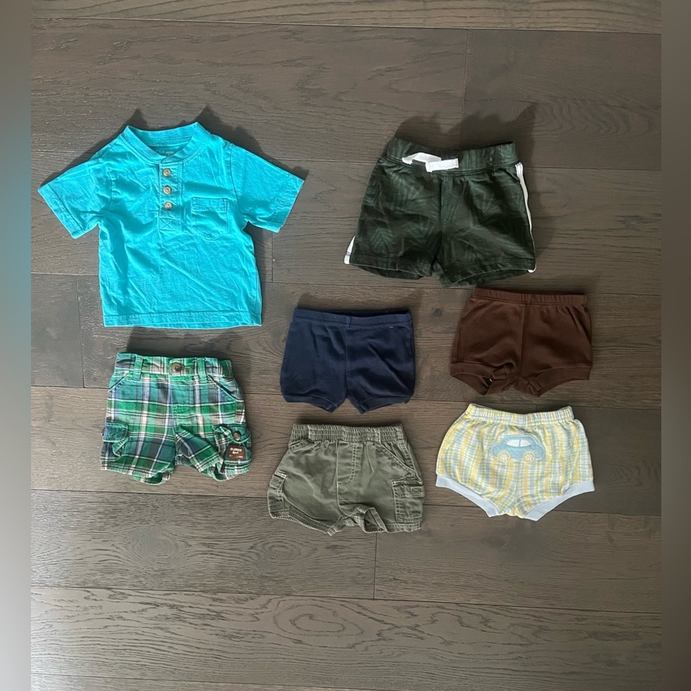 Baby boy summer lot 3-6M (new or EUC)